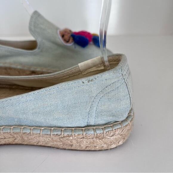 Soludos Tassel Camel Espadrille Smoking Slippers - Picture 8 of 15